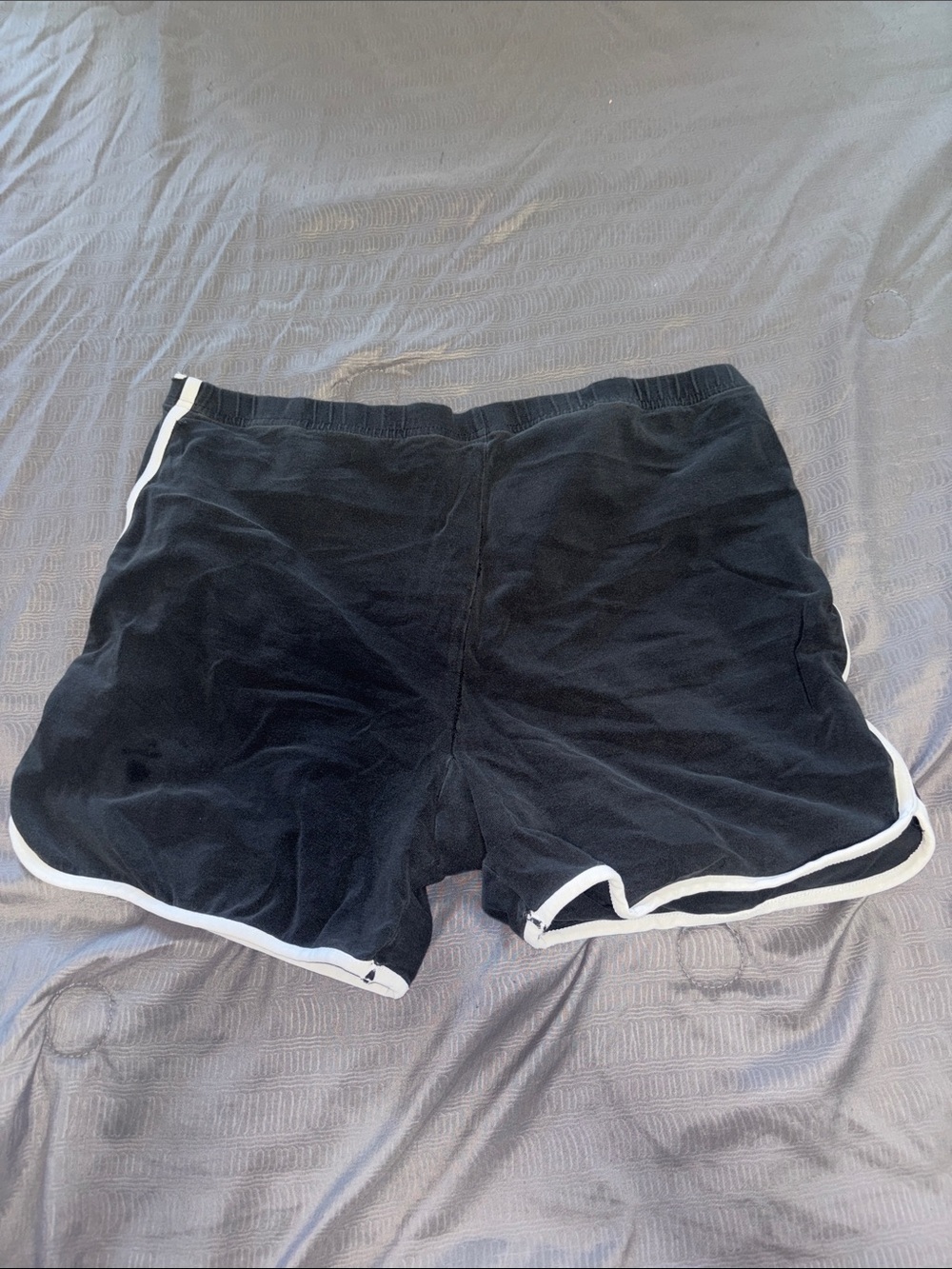 Athletic Works Black Shorts with White Drawstring Detail
